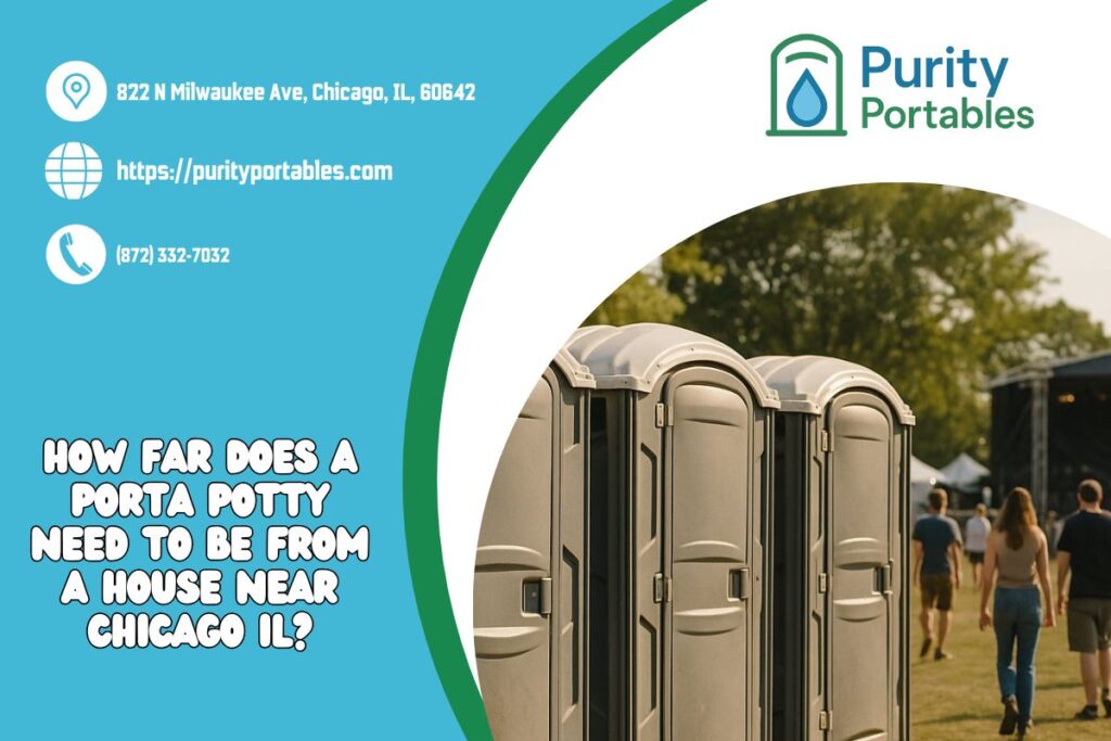 How Far Does A Porta Potty Need To Be From A House near Chicago IL? 1 How Far Does A Porta Potty Need To Be From A House near Chicago IL